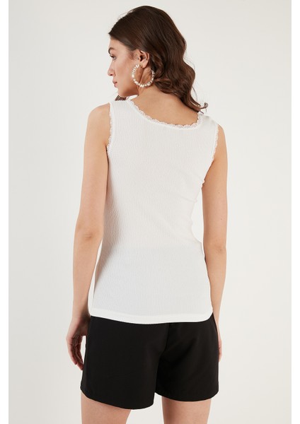 Streç Pamuklu Oversize Fit 2' Li Paket Gömlek-Atlet Set Bayan Gömlek-Atlet Set 67810014979S2