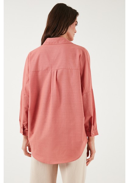 Streç Pamuklu Oversize Fit 2' Li Paket Gömlek-Atlet Set Bayan Gömlek-Atlet Set 67810014979S2