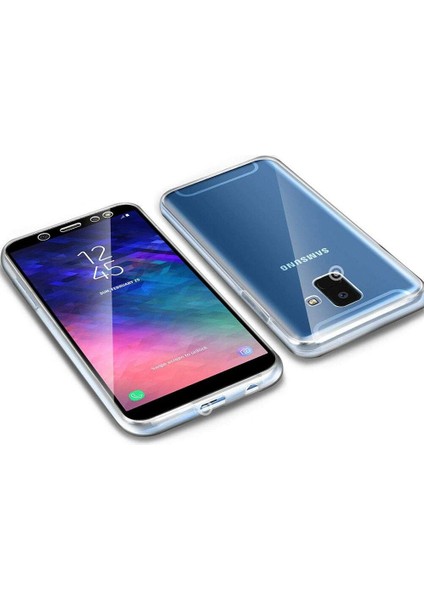 Samsung Galaxy J6 Uyumlu Ön Arka 360 Tam Koruma Şeffaf Soft Silikon Kılıf fiyatları