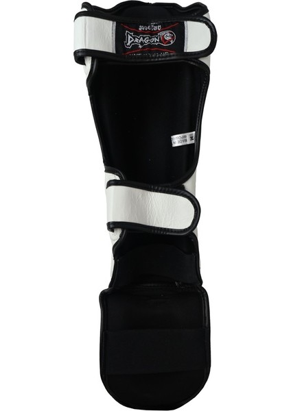 DRGN-T51 Hakiki Deri Kaval Koruyucu Beyaz Profesyonel Kick Boks Kaval Koruyucu fırsatları