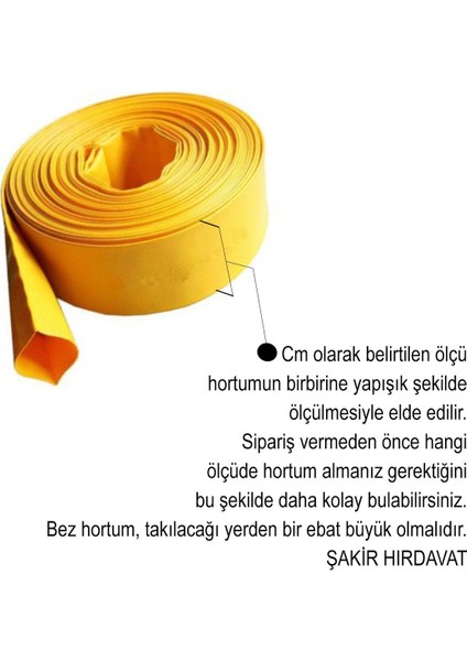 18 cm Bez Sulama Hortumu Salma Sulama Hortumu Süper Örme 10 Metre fiyatları