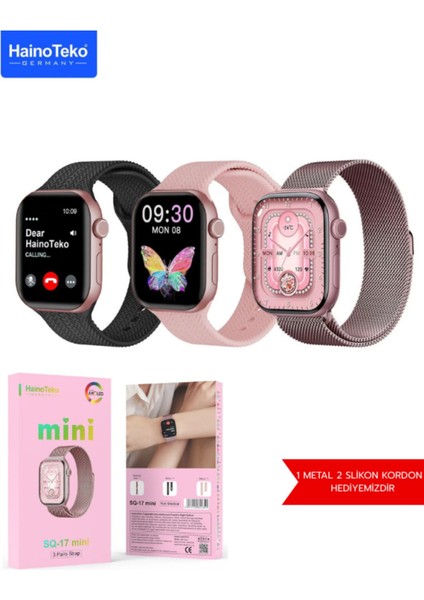 Sq-17 Mini Akıllı Saat 3 Kordonlu 38 mm Watch 10 Series Mini Sesli Görüşme Chatgpt fırsatları