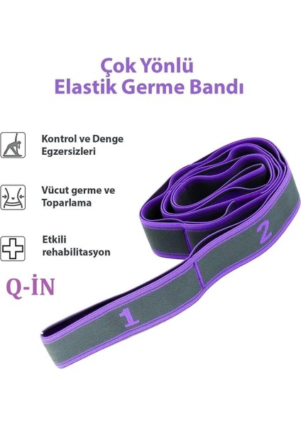 12 Kademe Süper Esneme ve Eğzersiz Direnç Lastiği