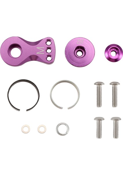 Metal 25T Ayarlanabilir Servo Koruyucu Kol Boynuzu Trx-4 Eksenel SCX10 1/10 Rc Arabalar Helikopter Model Tekne Yükseltme Parçaları, M, B (Yurt Dışından)