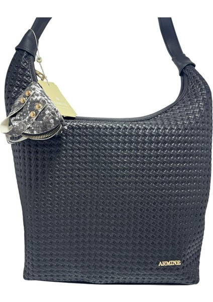 Günlük Fermuarlı Siyah Örgülü Kadın Çanta fiyatları