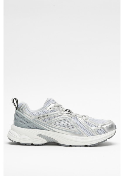 Kadın Kalın Taban Fileli Sneaker Hj 25028Z Gümüş