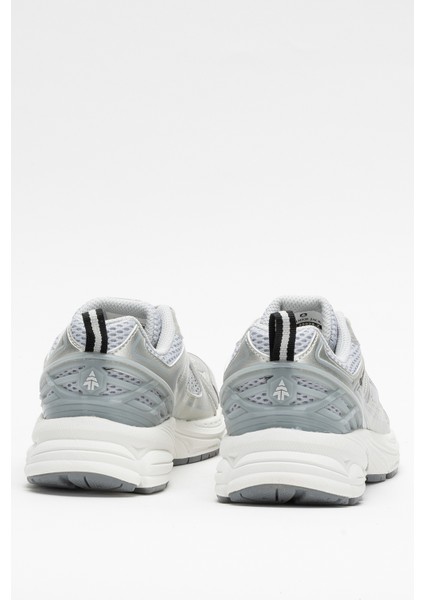 Kadın Kalın Taban Fileli Sneaker Hj 25028Z Gümüş