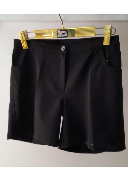 Siyah Yüksek Bel Şort