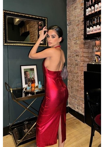Felicia Sırt Dekolteli Elbise 2583-08