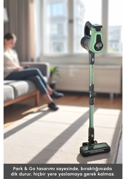 Vantuz Power Up Max Dik Süpürge Sage Green