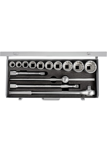 Izeltaş 3/4" Oniki Köşe Ağır Tip Lokma Takımı 14 Parça