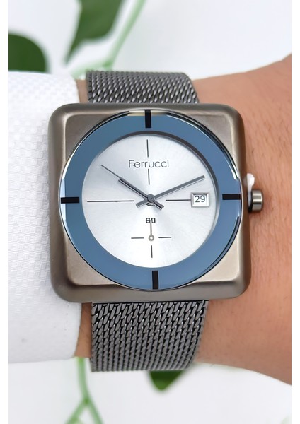 Takvimli Erkek Kol Saati Çelik Kasa & Çelik Kordon Füme ZMFER183 fiyatları