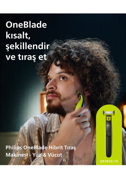 QP2824/10 Oneblade Yüz ve Vücut Şekilendirici
