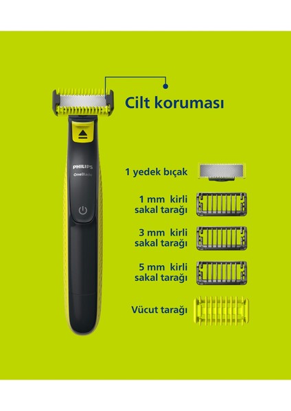 QP2824/10 Oneblade Yüz ve Vücut Şekilendirici fiyatları