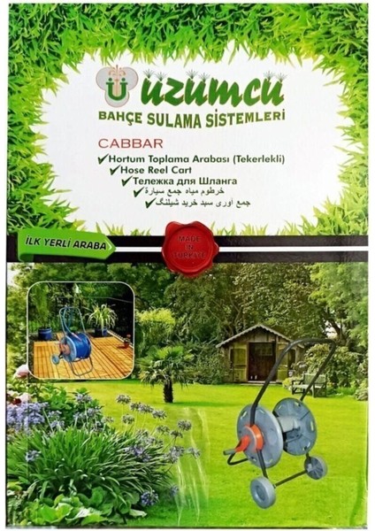 Hortum Toplama Arabası Tekerlekli Taşıması Kolay-Yüksek Kaliteli-Hortumun Kıvrılmasını Önler modelleri