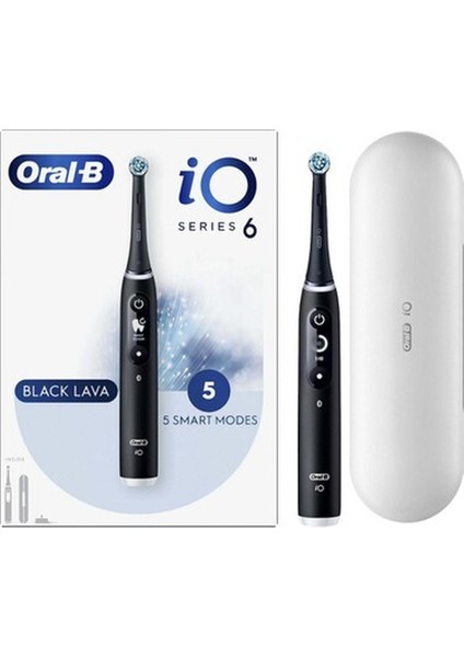 Io Series 6 Black Lava Bluetooth Şarjlı Diş Fırçası