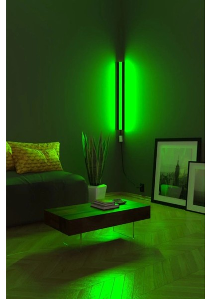 Uzaktan Kumandalı Köşe Rgb LED Abajur Aplik Gece Lambası Kumandalı 120 cm