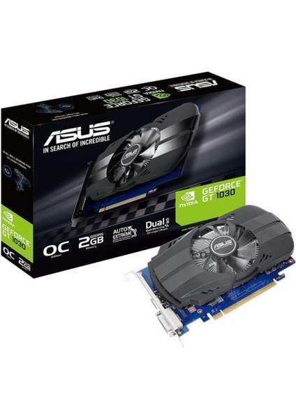 Geforce PH-GT1030-O2G 2gb Gddr5 64BIT 1531MHZ Oc 1xdvı 1xhdmı Ekran Kartı