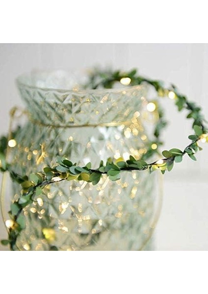 Yaprak Figürlü Dekoratif 3 Metre Peri LED Pilli Işık Yılbaşı Aydınlatma