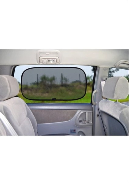 Araba Oto Arka Yan Cam Için Vantuzlu Güneşlik Perde Araç Kapı Perdesi (2 Adet)