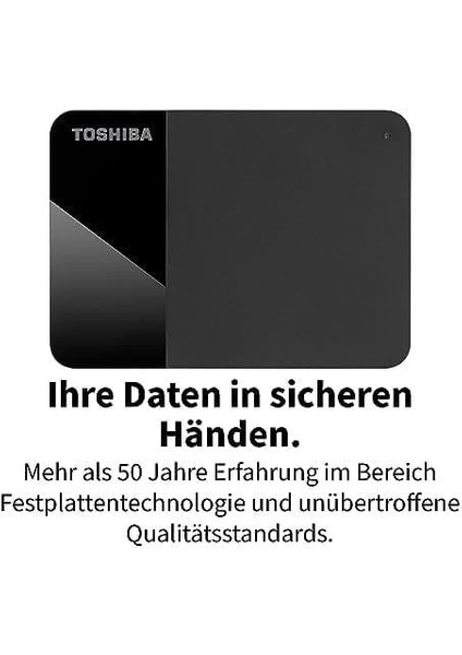 4tb Canvio Ready - Taşınabilir Harici 2,5 Inç Sabit Disk, Superspeed USB 3.2 Gen 1, Microsoft Windows 7, 8 ve 10 ile Uyumlu, Siyah (HDTB410EK3AA)