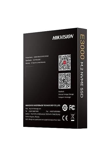 E3000 HS-SSD-E3000-512G 512GB 3500/1800MB/S Pcıe Nvme M.2 SSD Disk