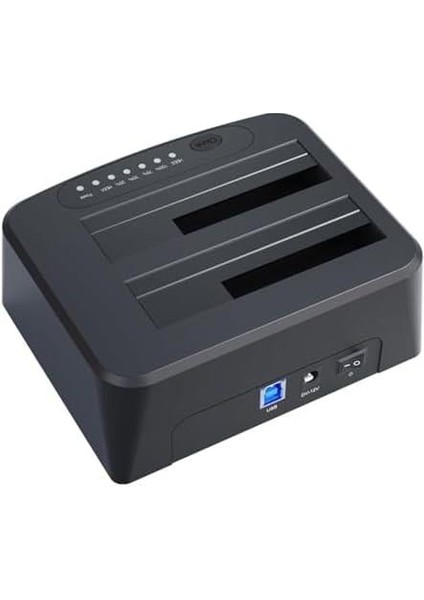 Çift Slotlu Offline Clone Usb3.0 Sata 2.5 / 3.5 Inch HDD SSD Dock Station Klonlama