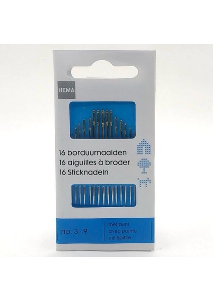 Hema Avrupa El Dikiş Iğnesi 16'lı