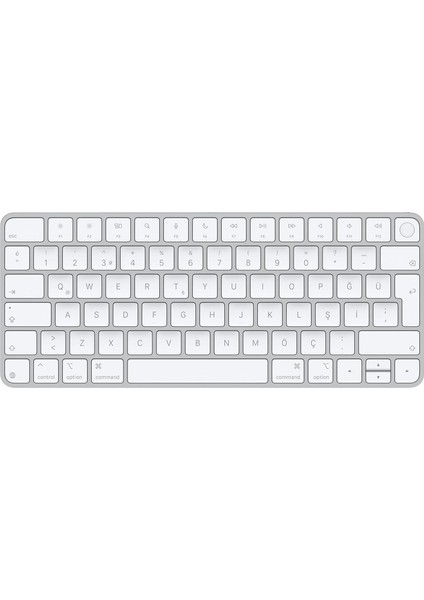 Touch Id Özellikli Magic Keyboard: Bluetooth, Şarj Edilebilir. Apple Çipe Sahip Mac Bilgisayarlarla Çalışır; Türkçe F Klavye, Beyaz Tuşlar (Usb-C)