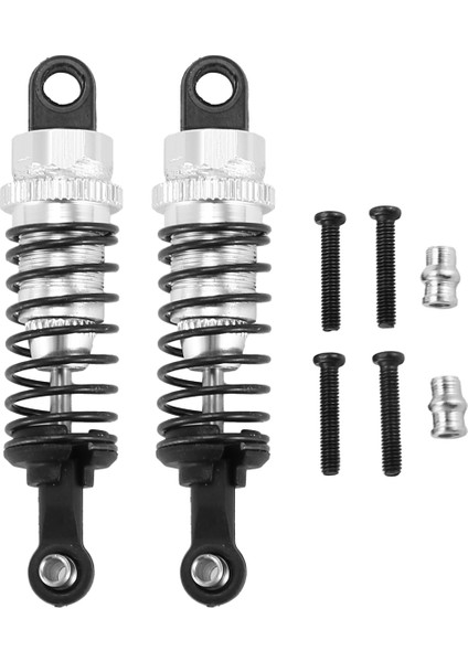 2 Adet Yağ Ayarlanabilir 65MM Amortisör Sönümleyici Rc Araba Için 1/18 Wltoys A959 A969 A979 K929 Hpi Hsp Traxxas Losi Tamiya, Gümüş (Yurt Dışından)