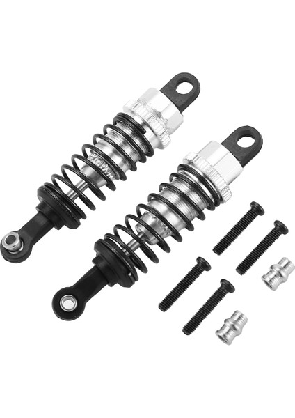 2 Adet Yağ Ayarlanabilir 65MM Amortisör Sönümleyici Rc Araba Için 1/18 Wltoys A959 A969 A979 K929 Hpi Hsp Traxxas Losi Tamiya, Gümüş (Yurt Dışından)