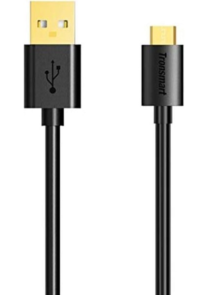 MUS03 Micro USB Data ve Şarj Kablosu, 1 Metre, Siyah