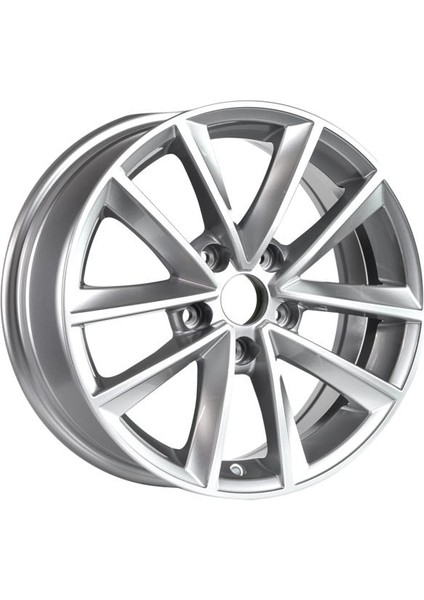 -S1009-02 7.0X16" -5X114.3 ET35 66.1 Silver Gloss Jant (4 Adet)