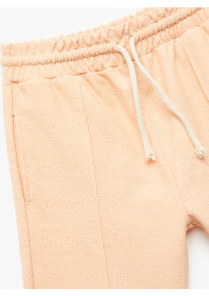 Nervür Detaylı Pamuklu Beli Bağcıklı Cepli Bermuda Şort modelleri