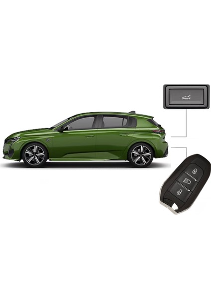 Peugeot 308 Elektrikli Bagaj Sistemi (2022+)