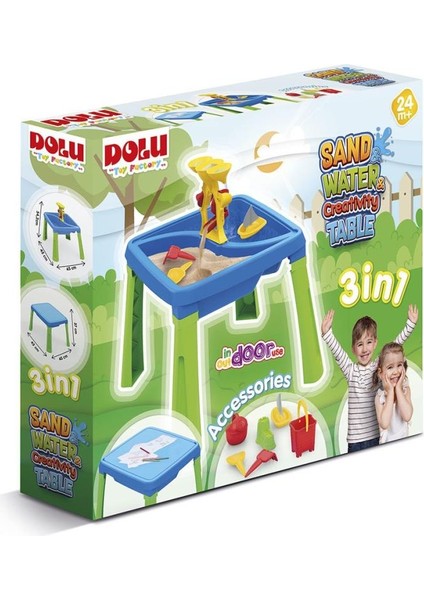 3077 Su Kum Yaratıcılık Masası -Dolu.glpzr