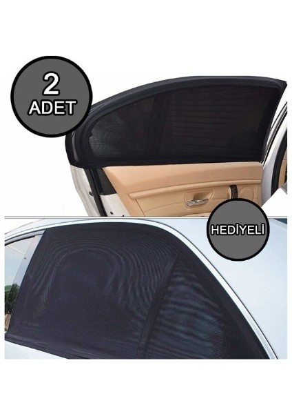 2 Adet Araba Yan Cam Güneşlik Perde Araç Arka Yan Cam Perdesi Araba Araç Oto Yan Cam Güneşlik