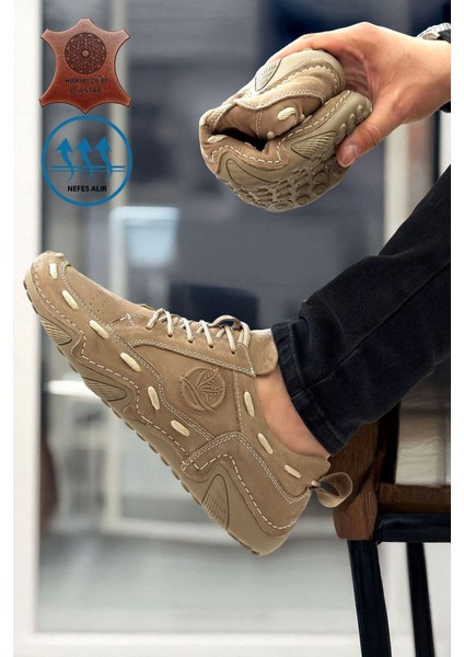 Nubuk Hakiki Deri Spider Erkek Çarık Ayakkabı modelleri