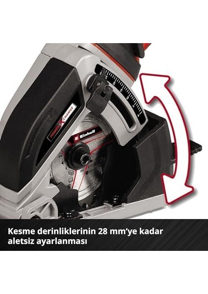 Akülü Mini Daire Testere Te-Cs 18/89 Li - Solo Power X-Change (18V, Lityum-Iyon, 28MM Kesme Derinliği, Ø89 mm Testere Bıçağı, Akü ve Şarj Cihazı Dahil Değildir) - 4331100