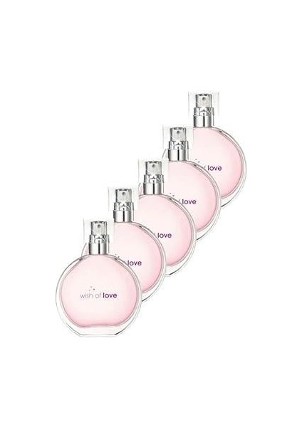 Wish Of Love Kadın Parfüm Edt 50ml. Beşli Set