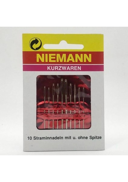 Nirmann Avrupa El ve Yün Iğnesi 10'lu