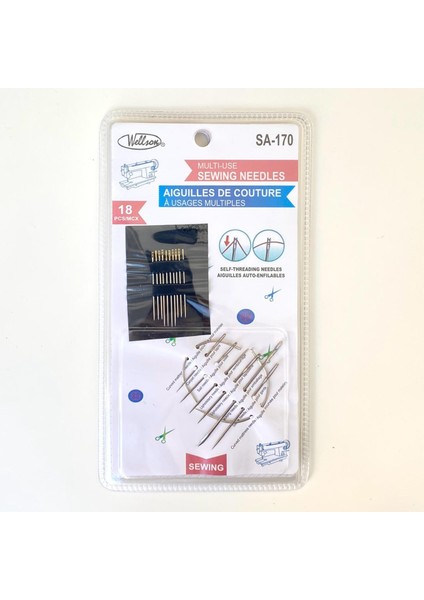 Eğri Metal ve Düz Dikiş Iğne Seti SA-170