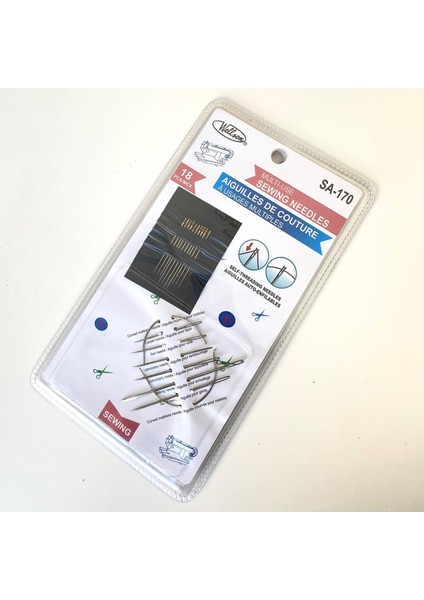 Eğri Metal ve Düz Dikiş Iğne Seti SA-170