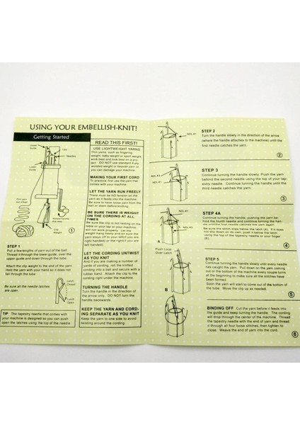 Tricotin Şerit Kordon Örme Makinesi YL-508 fiyatları