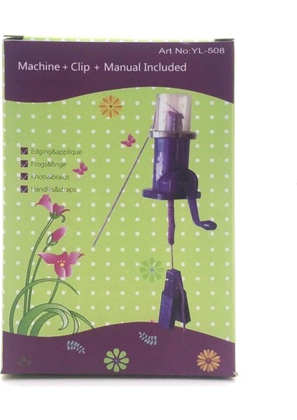 Tricotin Şerit Kordon Örme Makinesi YL-508 modelleri