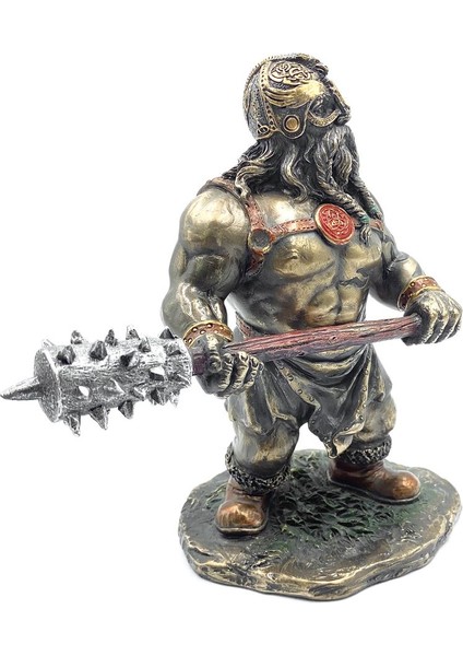 Veronese Viking Savaşçısı Figürü, El Boyaması 15X15X8 cm modelleri