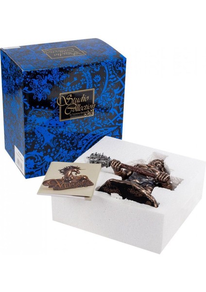 Veronese Viking Savaşçısı Figürü, El Boyaması 15X15X8 cm fırsatları