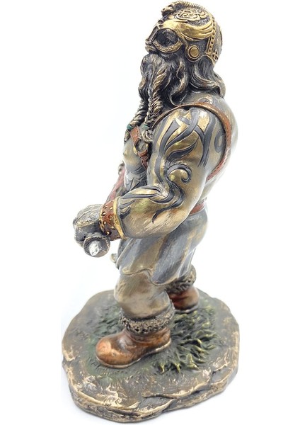 Veronese Viking Savaşçısı Figürü, El Boyaması 15X15X8 cm indirimleri