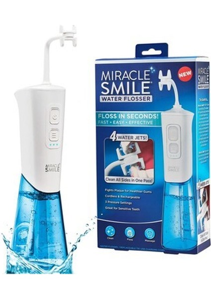 Smile Ağız Duşu Kablosuz USB Şarjlı 3 Başınç Modu