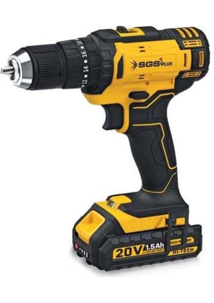 SGS5248 - 20 Volt 1.5 Amper Akülü Şarjlı Darbeli Matkap Vidalama Seti Çift Akülü modelleri